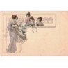 MUSIQUE: dessin, femmes, harpe - très bon état