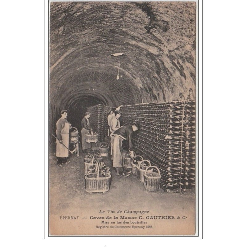 EPERNAY : Caves de la maison Gauthier et Cie vers 1920 - très bon état