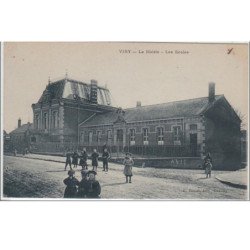 VIRY : la mairie et l'école vers 1920 - très bon état