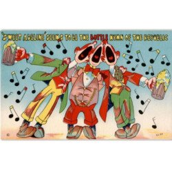 MUSIQUE: dessin, sweet adeline seems to be the bottle hymn of the republic - très bon état