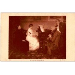 MUSIQUE: dessin, un trio de saint-saens - très bon état