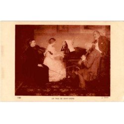 MUSIQUE: dessin, un trio de saint-saens - très bon état