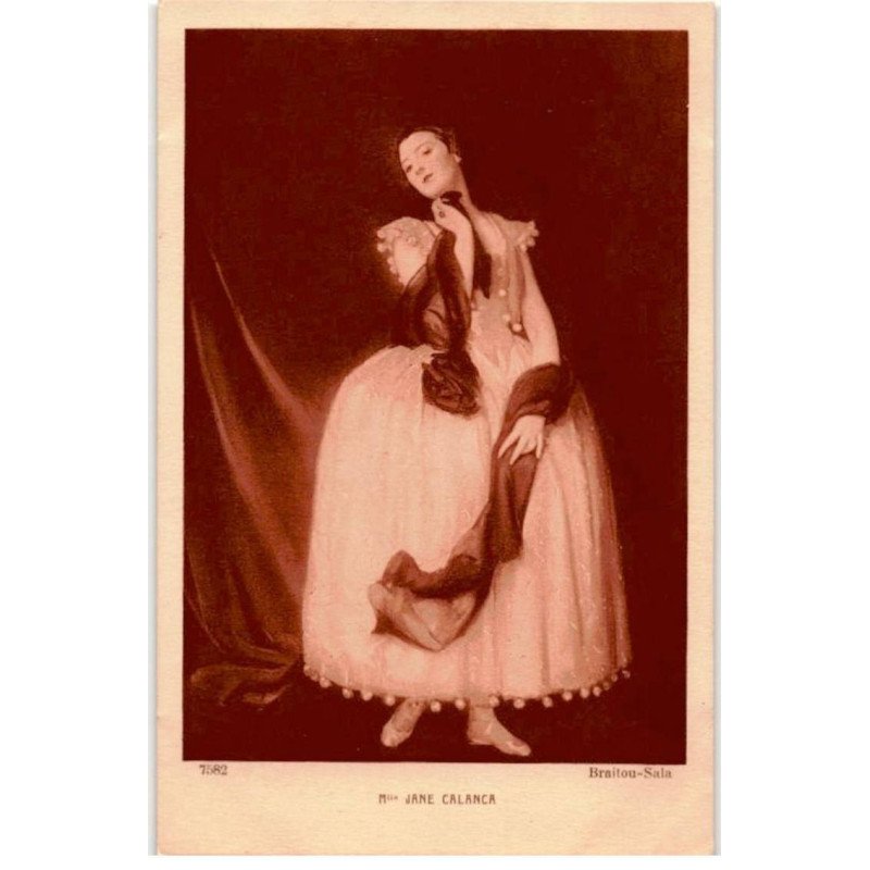 MUSIQUE: dessin, mlle Jane Calanca - très bon état