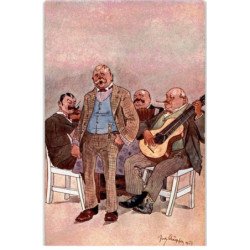 MUSIQUE: dessin, groupe de musique - très bon état