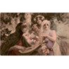 MUSIQUE: dessin, 3 musiciennes - très bon état