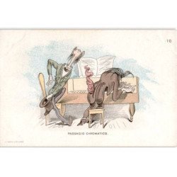 MUSIQUE: dessin, passagio chromatico - très bon état