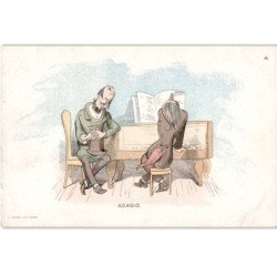 MUSIQUE: dessin, adagio - très bon état