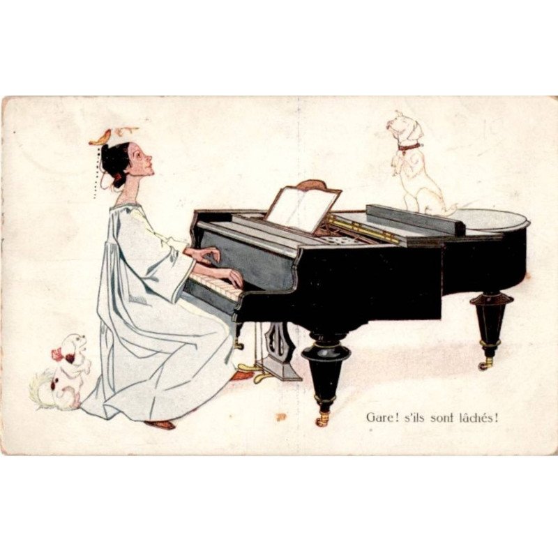 MUSIQUE: dessin, gare! s'ils sont lâchés! - très bon état