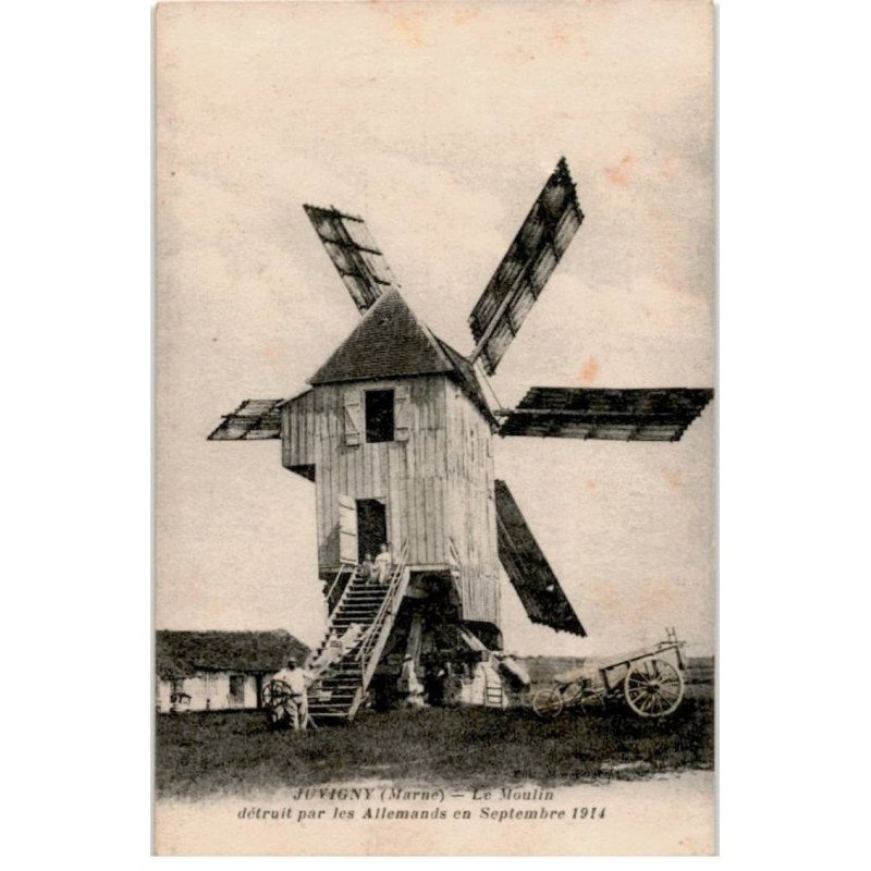 JUVIGNY: le moulin détruit par les allemands en septembre 1914 - très bon état