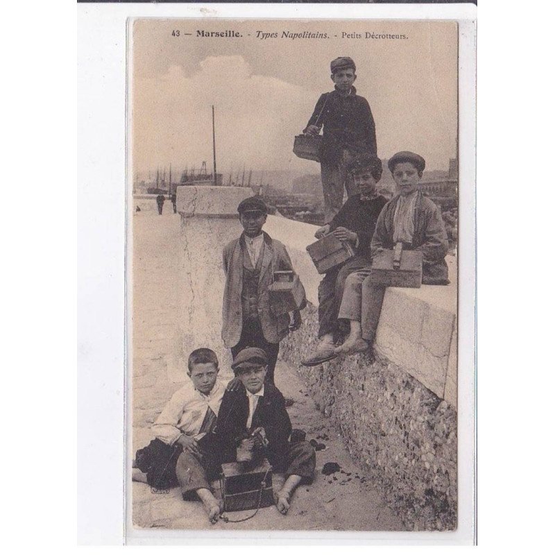 MARSEILLE: types napolitains, petits décrotteurs - état
