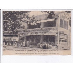 MARSEILLE: restaurant "George" l'estaque, situation unique au bord de mer - très bon état