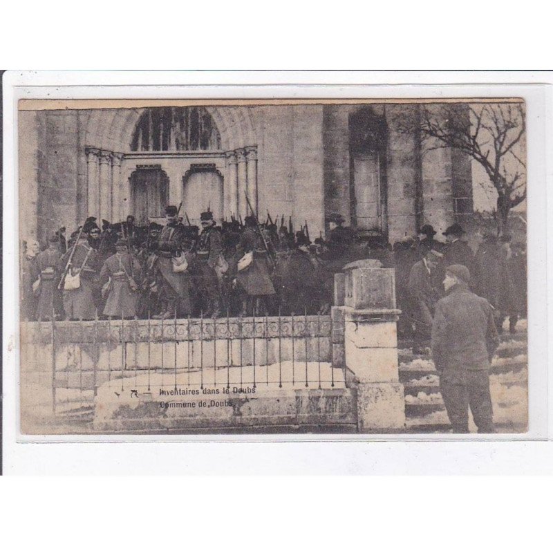 DOUBS: inventaires dans le doubs, commune de Doubs, militaires(?) - très bon état