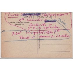 CROIX : fêtes de la Libération en Novembre 1947- le ballon - état (deux coins pliés)