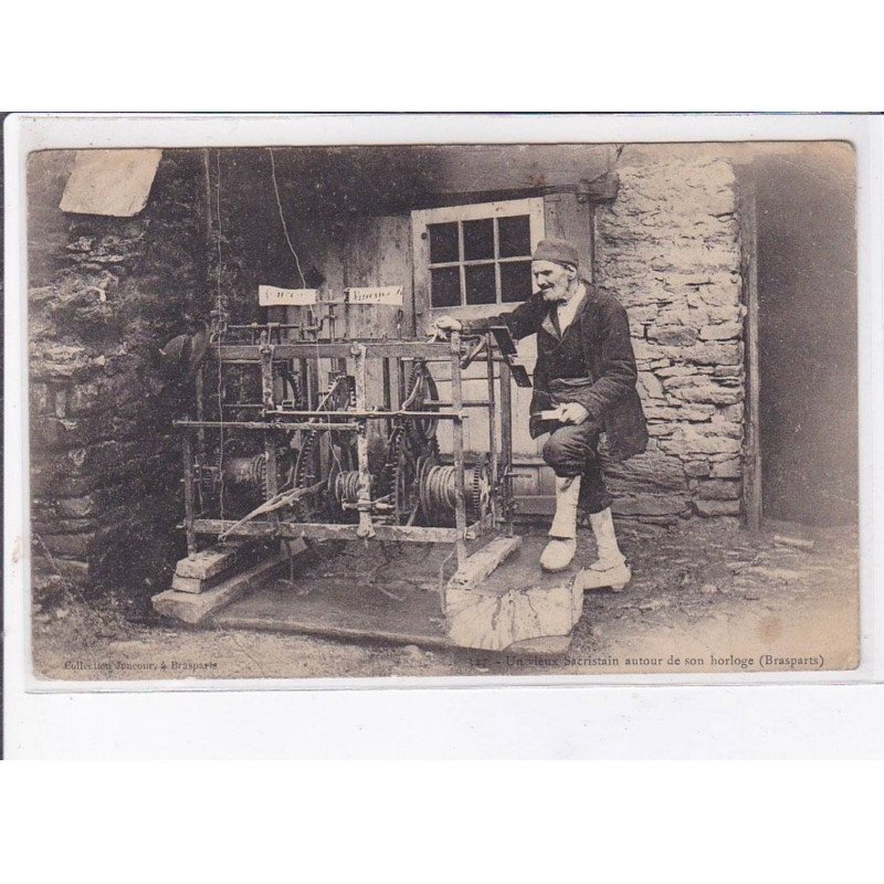 BRASPARTS: un vieux sacristain autour de son horloge - état