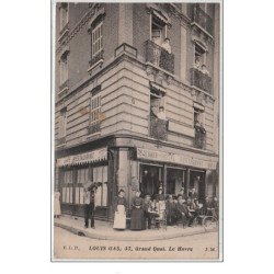 LE HAVRE : café-hôtel-restaurant LOUIS GAS vers 1905 - très bon état