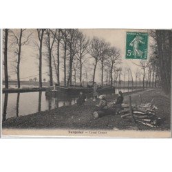 TERGNIER : le canal Crozat vers 1910 - très bon état