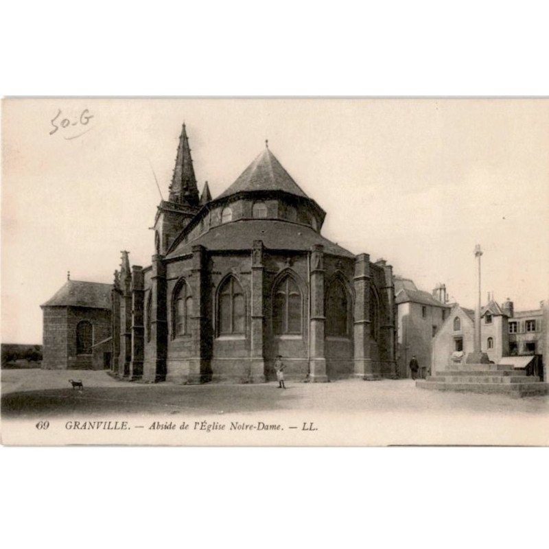 GRANVILLE: abside de l'église notre-dame - très bon état