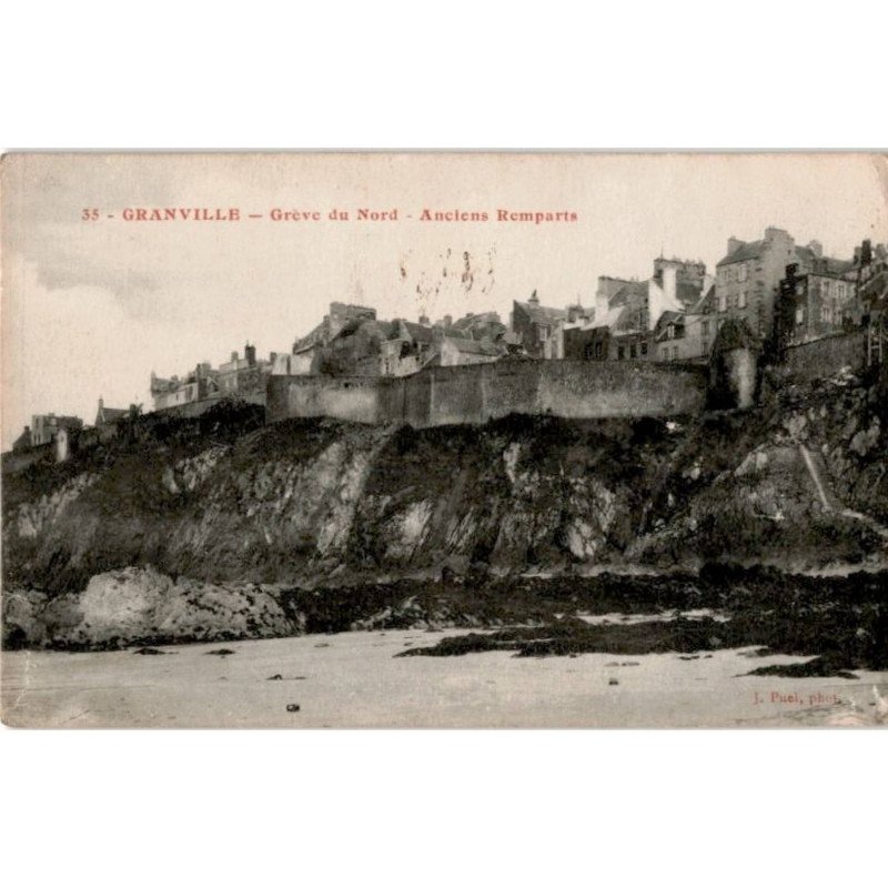 GRANVILLE: grève du nord, anciens remparts - très bon état