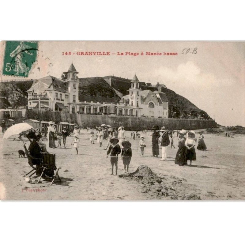 GRANVILLE: la plage à mariée basse - très bon état