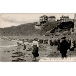 GRANVILLE: la plage à marée montante - très bon état