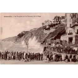 GRANVILLE: la tempête sur la terrasse de la plage - très bon état