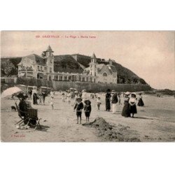 GRANVILLE: la plage à marée basse - très bon état