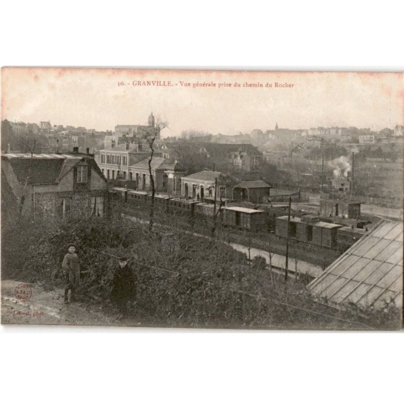 GRANVILLE: vue générale prise du chemin du rocher - très bon état