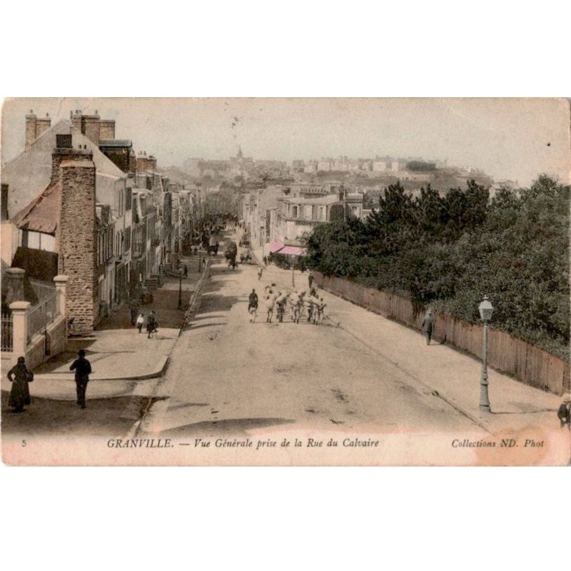 GRANVILLE: vue générale prise de la rue du calvaire - très bon état