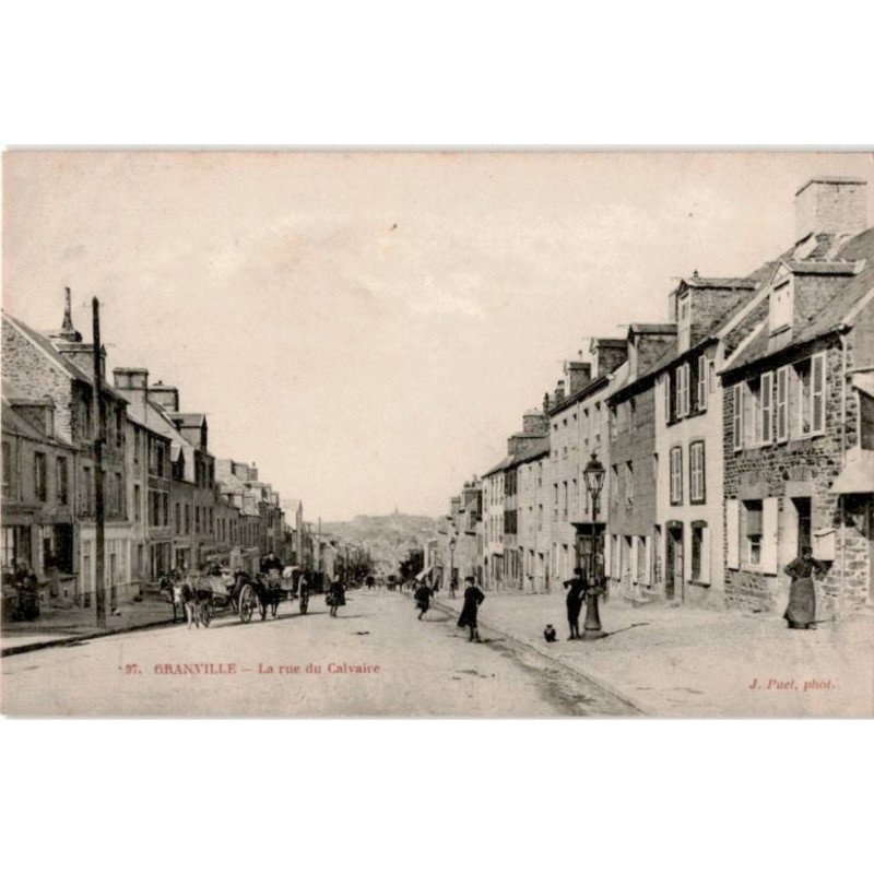 GRANVILLE: la rue du calvaire - très bon état