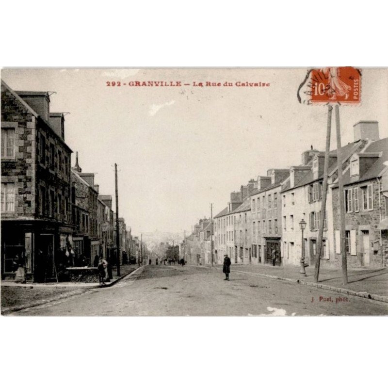 GRANVILLE: la rue du calvaire - très bon état