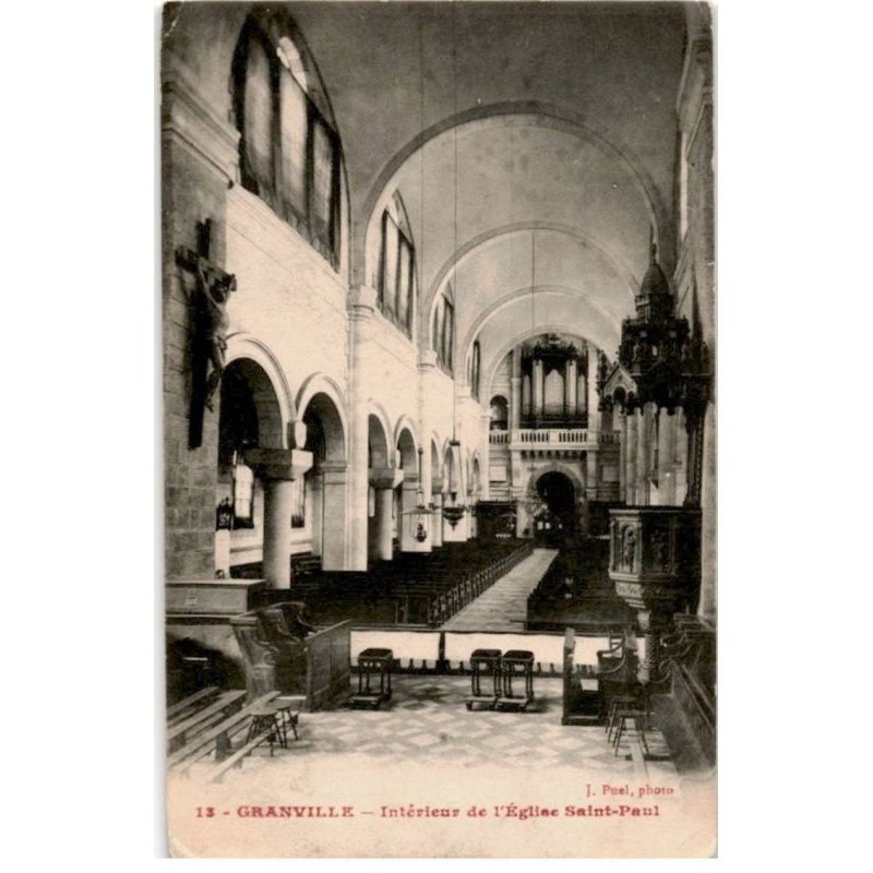 GRANVILLE: intérieur de l'église saint-paul - état