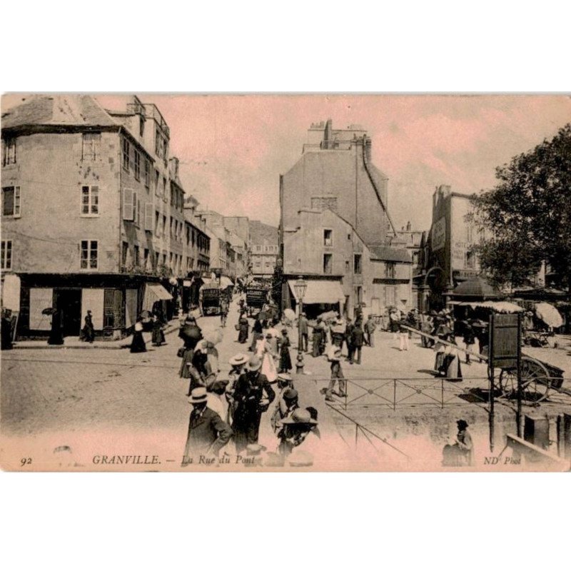 GRANVILLE: la rue du pont - état