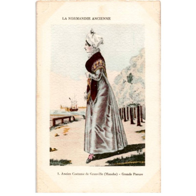 GRANVILLE: ancien costume de granville, grande parure - très bon état