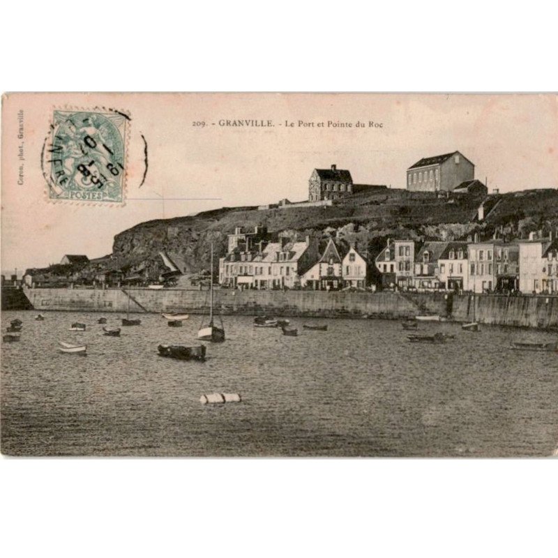 GRANVILLE: le port et pointe du roc - très bon état