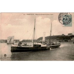 GRANVILLE: départ du bateau de jersey laura - très bon état