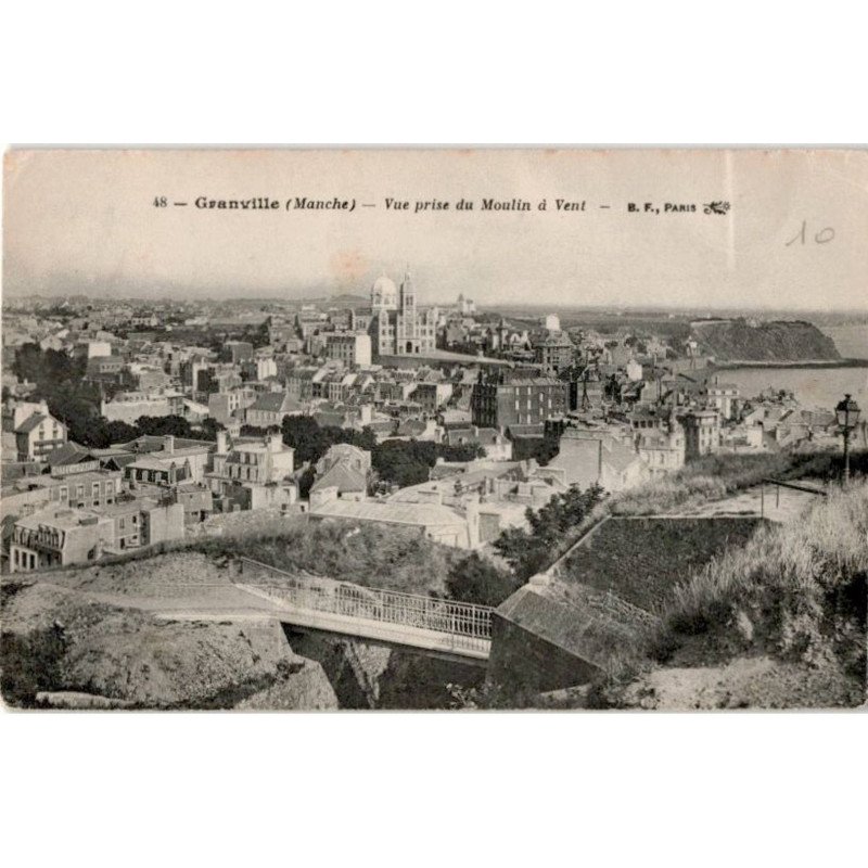 GRANVILLE: vue prise du moulin à vent - très bon état