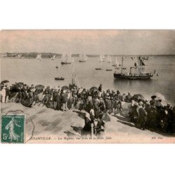 GRANVILLE: les régates, vue prise de la petite jetée - très bon état
