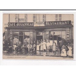 ANGERS : Terrasse du café de l'Hôtel des Voyageurs, JOUANNEAU, propriétaire - état