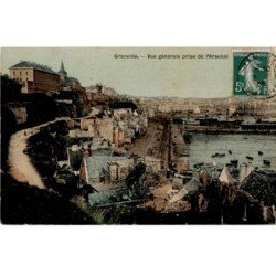 GRANVILLE: vue générale prise de l'arsenal - très bon état