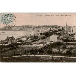 GRANVILLE: panoramas de la ville et l'église saint-paul - très bon état