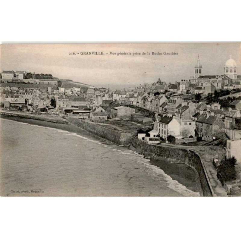 GRANVILLE: vue générale prise de la roche gauthier - très bon état