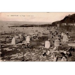 GRANVILLE: la plage à marée basse - très bon état