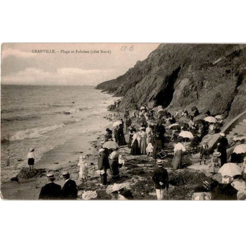 GRANVILLE: plage et falaises (côté nord) - très bon état