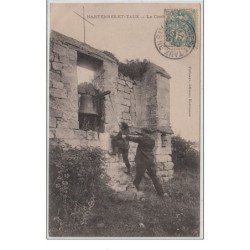 HARTENNES ET TAUX : le clocher vers 1910 - très bon état