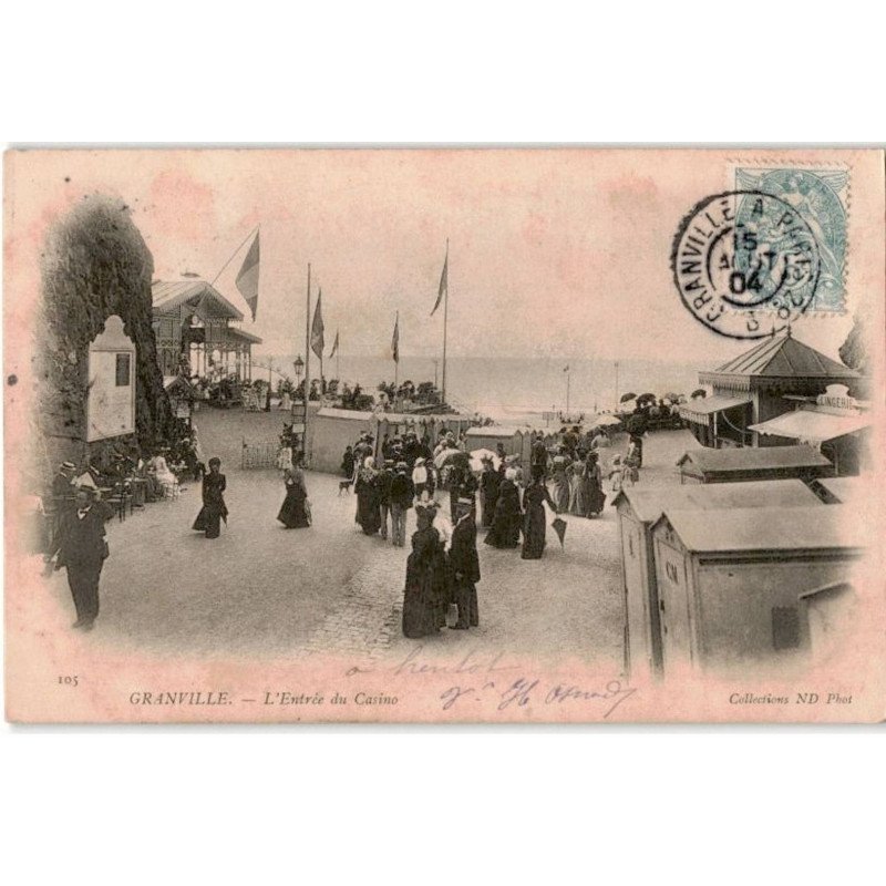 GRANVILLE: l'entrée du casino - très bon état