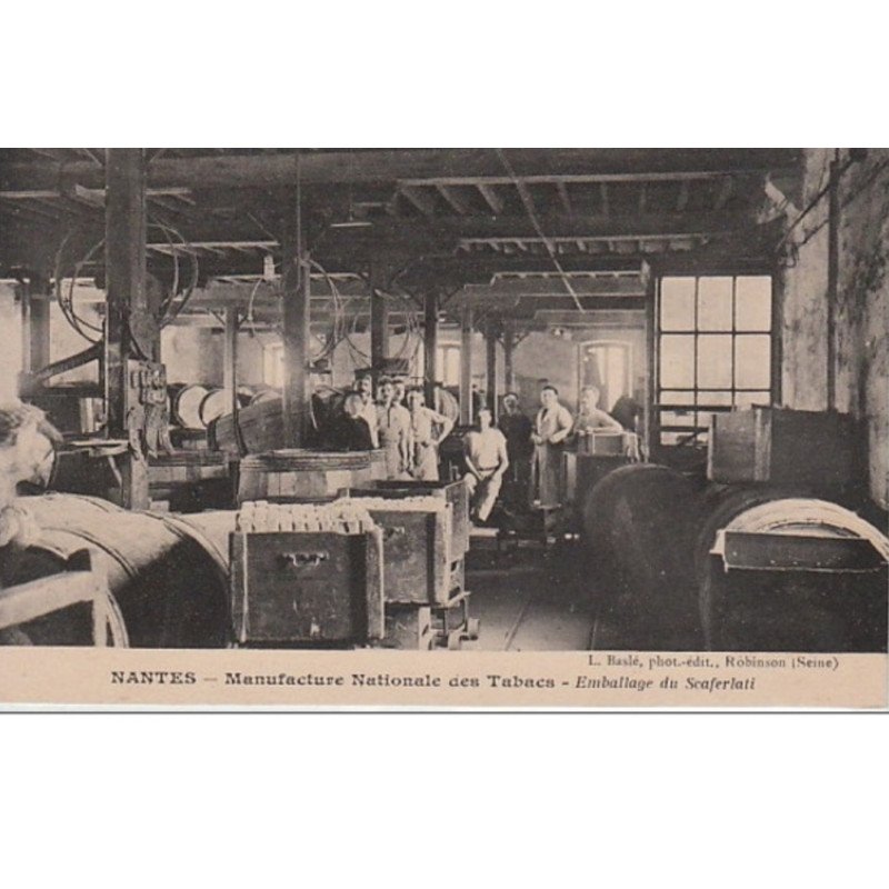 NANTES : Manufacture Nationale des Tabacs vers 1920 - emballage du Scarferlati - très bon état