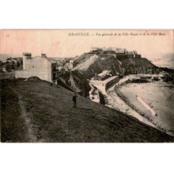 GRANVILLE: vue générale de la ville haute et de la ville basse - très bon état