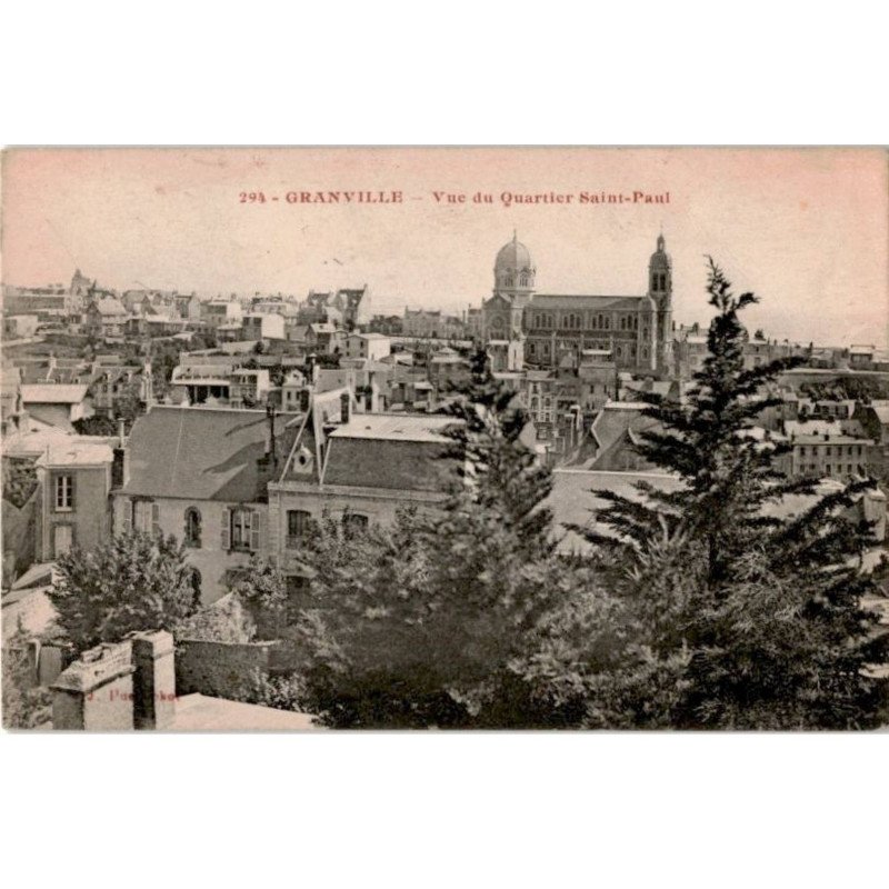 GRANVILLE: vue du quartier saint-paul - état