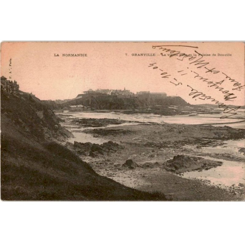 GRANVILLE: la vieille ville et la falaise de donville - état