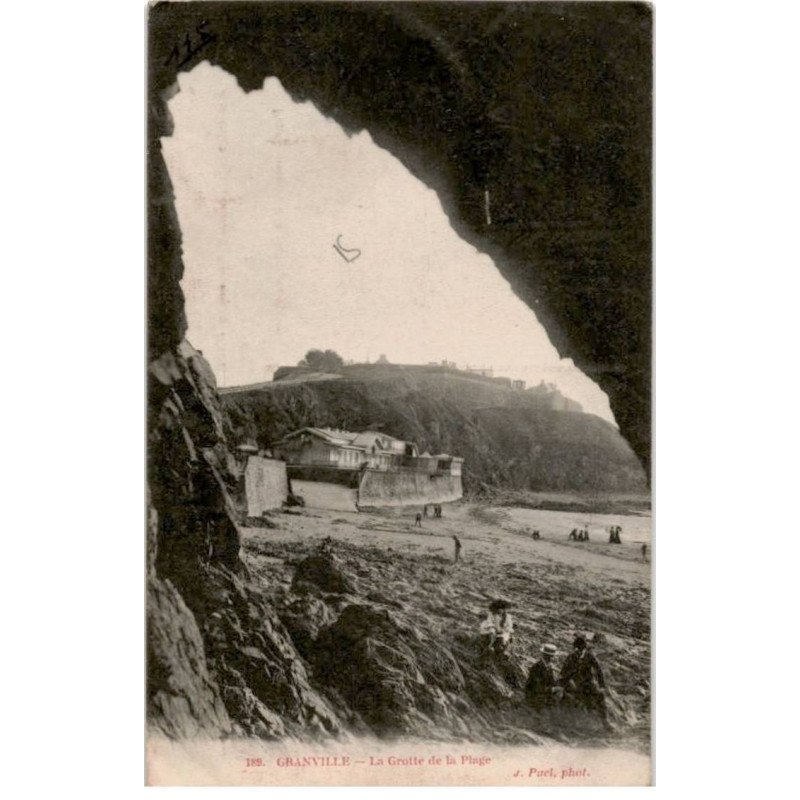 GRANVILLE: la grotte de la plage - très bon état